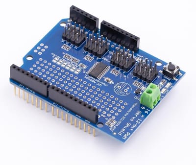 OTRONIC® 16-kanaals 12-bit PWM en Servo shield met I2C interface voor Arduino UNO R3