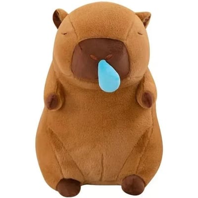 4 stuks Grote Snotbel Kapibara Stretch Pluche Pop Schattig Kapibara Speelgoed Zachte Lappenpop Cadeau voor Kinderen Verjaardagsfeest 30-35cm lichtgroene kleur