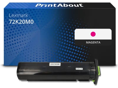 PrintAbout huismerk Toner 72K20M0 Magenta Geschikt voor Lexmark