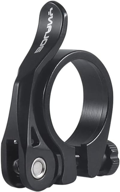 Zadelpenklem Aluminiumlegering - Zadelklem Fiets - Fiets Zadel Verstellen - CNC Gefreesd - 31.8 mm / 34.9 mm - Zwart
