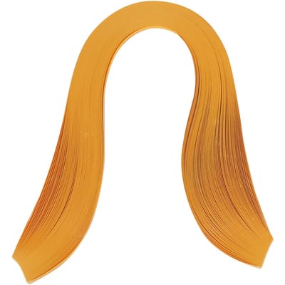600 Strepen DIY Quilling Papier 3mm Breedte Effen Kleur Origami Papier Handwerk(zwart) oranje