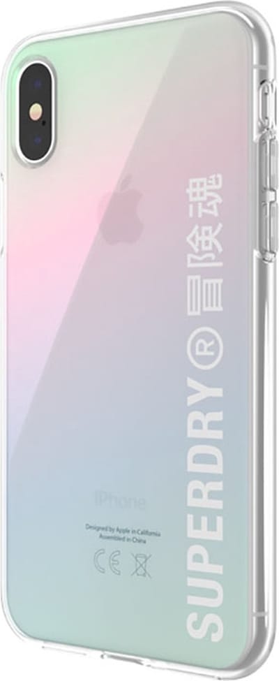 Superdry Snap Case Clear  FW20 for iPhone X/Xs holographic