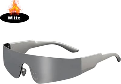 Bovista - Festival Bril - Rave - Space - Techno - Freaky Glasses - Heren - Dames - Zonnebril - Wit