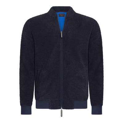 Cappuccino Italia - Heren Vest Sherpa Fleece Vest - Blauw - Maat S