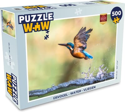 Puzzel IJsvogel - Water - Vliegen - Legpuzzel - Puzzel 500 stukjes