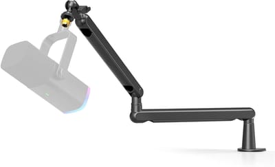 Microfoonstandaard Arm - Boom Arm - Opnemen Geluid - 360 Graden Rotatie - Low-profile - Zwart