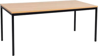Multifunctionele Bureau met Stalen Poten - 200 x 100 x 75 cm - Eettafel, Keukentafel, Werktafel