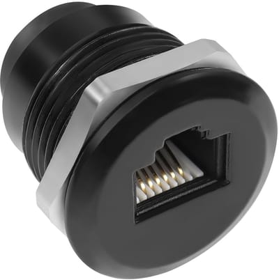 Cat3 6p6c Telefoon Jack voor - Qianrenon Rj12 Threaded Mount Adapter