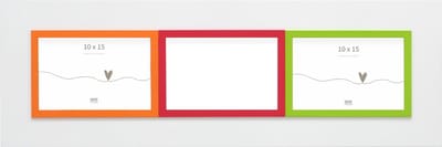 Deknudt Frames multifotolijst S67JK1 P3 - wit - rand - 3x foto 10x15