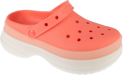 Crocs Classic Frosted Stacked Clog, Vrouwen, Roze, Slippers, maat: 37/38