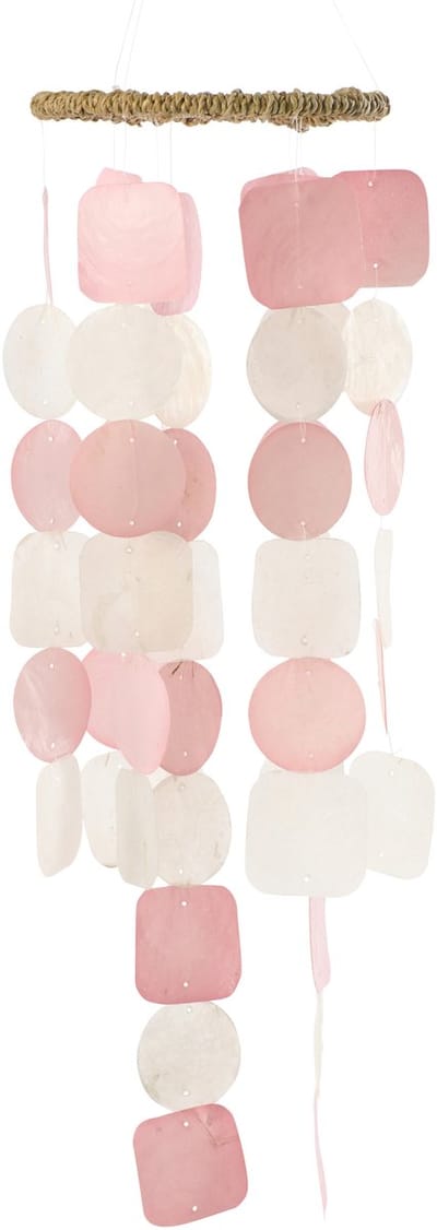 J-Line windgong Lisa - schelpen - roze