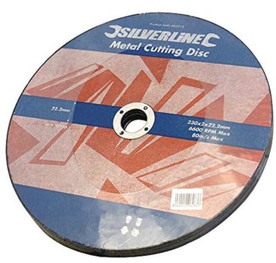 Dunne metalen doorslijpschijven 230 x 2 x 22,2 mm - 5-delige verpakking