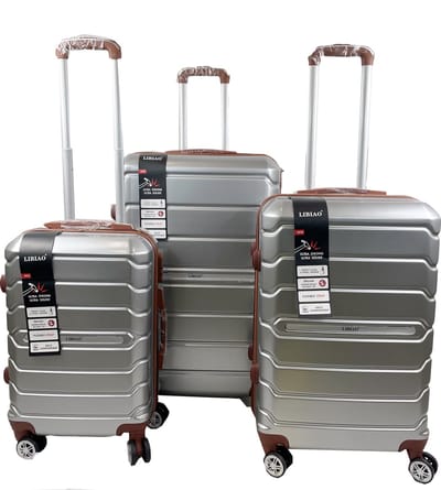 Libiao A07 Kofferset 3 Delig - 85l & 50l & 30l - Zilver Grijs