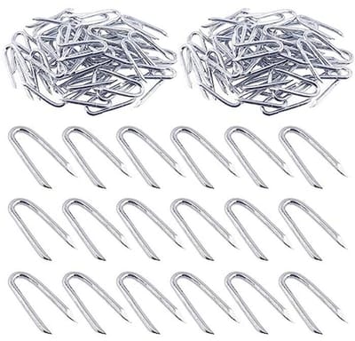 200 Stuks 3/2 " - 0.16 " × 1.57" Staaldraad Hek Nietjes voor Omheiningen