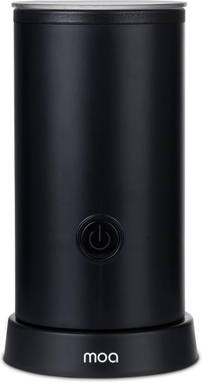 MOA Elektrische Melkopschuimer - 2-in-1 - Handige Melkschuimer - 240 ML - Voor Cappuccino - Melkklopper - Zwart