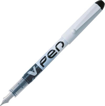 Pilot V-Pen Zwarte Uitwisbare Vulpen - 0,50 mm Schrijfbreedte