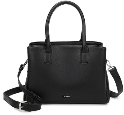 L.CREDI Handtas Schoudertas Polly Hand Bag Black Zwart