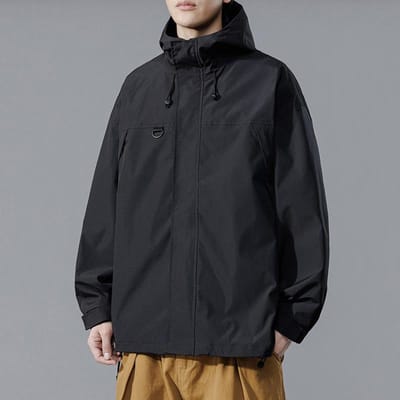 Casual Jas met Capuchon Heren Herfst en Winter Nieuwe Trendy Outdoor Jas Herenjas 4XL zwart