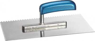 KWB Lijmspaan lijmkam pleisterspaan - 280 x 130 mm - RVS - Tandmaat 4 mm
