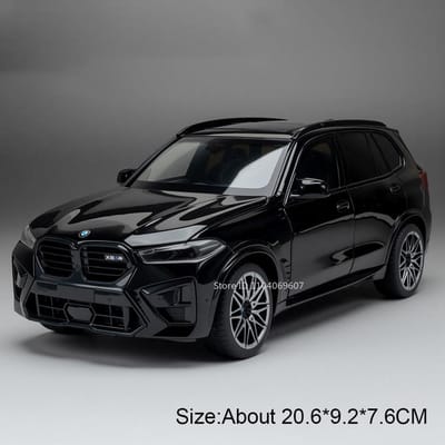 1:24 Mini Cooper X5M Miniatuur Model Auto Speelgoed Legering Diecast Deuren Geopend Schokdemping Voorwielbesturing Decoratie Voertuig