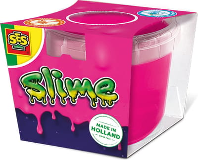 SES Creative - Slime Neon Roze - Slijm in felle neon kleur – Kant en klare slijm - Spelen met slijm - 140 gram