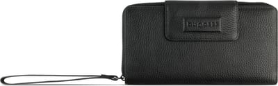 Bugatti Elsa Portemonnee RFID-bescherming Leer 19 cm - Dames - Horizontaal - schwarz