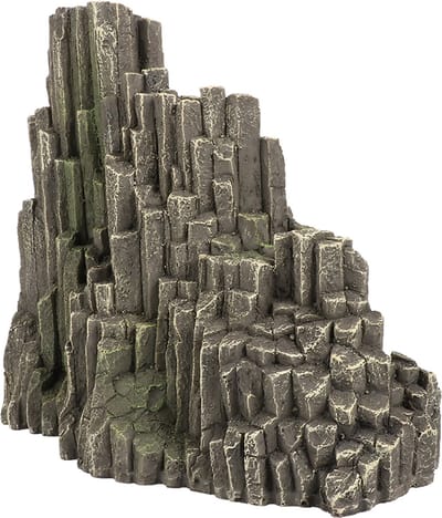 Aqua Della - Aquariumdecoratie - Vissen - Lava Crack Rots M - 21,2x11x16,9cm Grijs - 1st