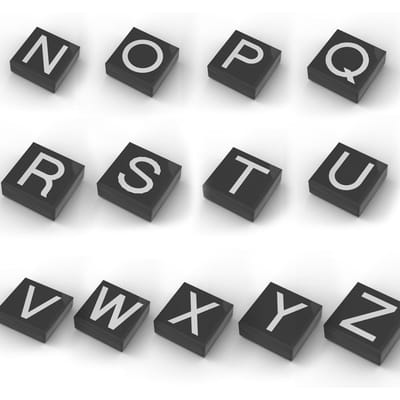 MOC 3070bpb009 Alfabet A-Z Bouwstenen Set Lore 3070 Educatief Bedrukte 26 Letters Stenen Speelgoed Ideaal Voor Kinderen Kind Verjaardag