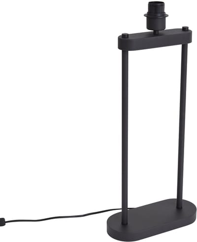 QAZQA thijmen - Moderne Tafellamp - 1 lichts - H 58 cm - Zwart - Hal / Vide,Kantoor / Werkkamer,Slaapkamer,Winkel / Showroom