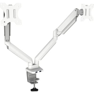 Fellowes Platinum - Monitor arm - 2 schermen - Tot 8 kg - Tot 32 inch - Gasveer - USB - Wit
