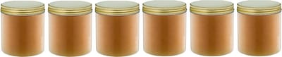 Bodyscrub-Gel Honey - 400 gram - Pot met gouden deksel - set van 6 stuks - Hydraterende Lichaamsscrub