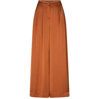 DANTE6 Dante6-onique Wide Leg Satin Pants Broeken Dames - Oranje - Maat 36