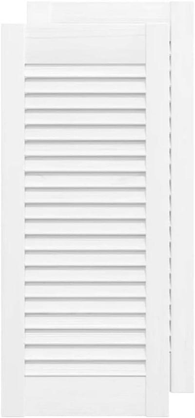 Kastdeuren Lamellen - Meubelpanelen - Kastverbetering - Massief Grenenhout - 69x295 cm - Wit