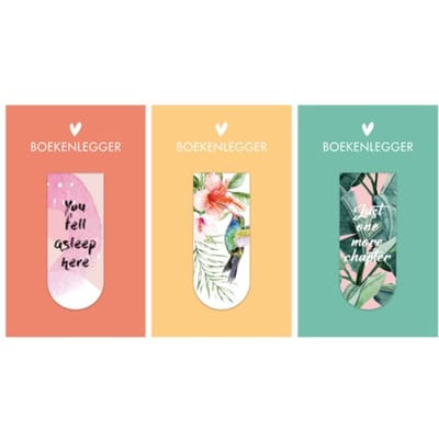 Tropic magnetische boekenlegger, assorti