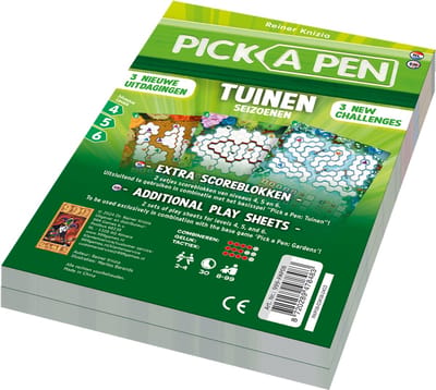 999 Games - Pick A Pen: Tuinen Seizoenen level 4, 5, 6 Scoreblokken