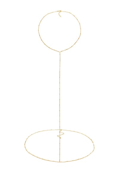 Elli - Sieradenboxen - Dames taille ketting basis bollen in 925 sterling zilver verguld - Dames