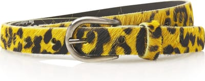Take-it 2cm smalle riem panter geel 20495 - Maat 85 - Totale lengte riem 100 cm