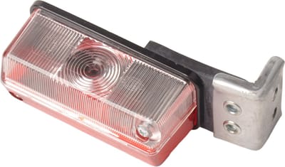 Hella breedtelicht Rood/Wit op haakse houder