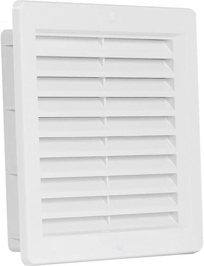 Ventilatierooster Afvoerrooster Buiten Wit 200x200 mm met Insectenhor