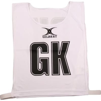 Gilbert Netball Monochrome Netball Bibs - Medium - Wit