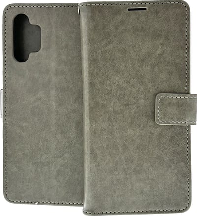 Bookcase Geschikt voor: Samsung Galaxy A32 4G - Grijs - portemonnee hoesje