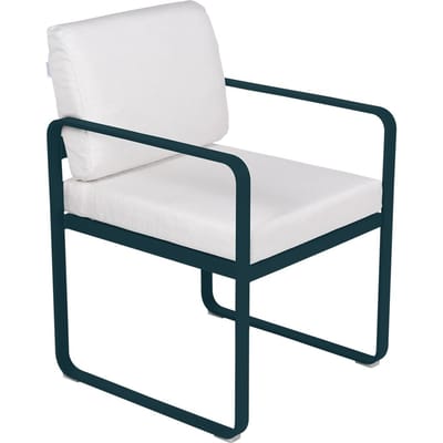 Fermob BELLEVIE fauteuil voor de eethoek - 21 acapulcoblauw - 81 witgrijs