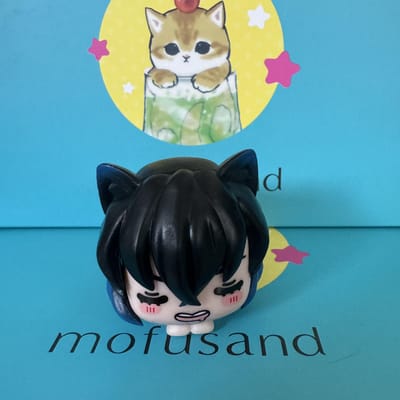 Demon Slayer Liggende Kattenoortjes Tokito Muichiro Blind Box Prankpop Anime Bureau Decoratie Cadeaus Actiefiguur Model Speelgoed