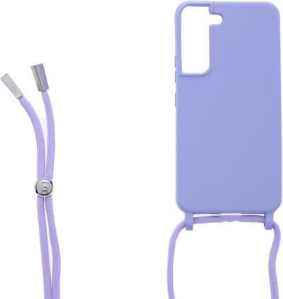 Ketting silicone telefoonhoesje Geschikt voor: Samsung Galaxy S22+ - TPU - Silicone - Lila - ZT Accessoires