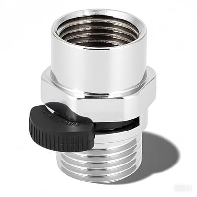 Dailygoods- Douchekop Ventiel - Verstelbaar Koper/Keramiek - Waterbesparend - F1/2in/M1/2in - 100% Nieuw - 62g Gewicht - Doucheventiel