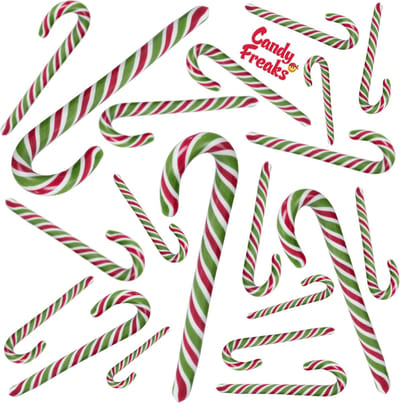 Zuurstokken - 20 stuks - Groen / Rood / Wit - Candy cane - Kerst - Zuurstok - Kerstdecoratie