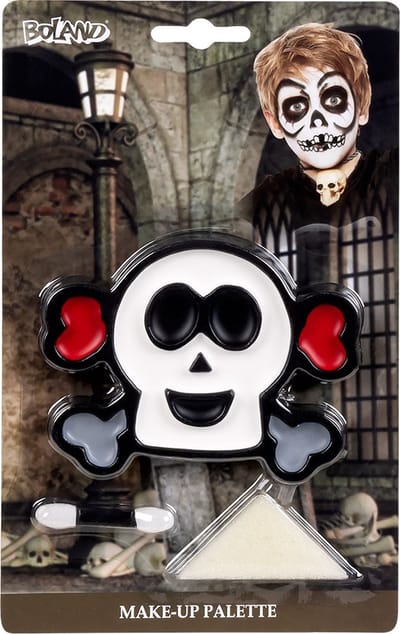 Boland - Palet schmink kind Doodskop - - Schmink palet - Carnaval, Halloween, Themafeest - Halloween schmink - Horror - Skull