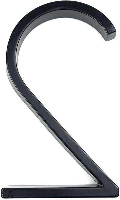 Huisnummer - Adresbord - Huis Identificatie - Zink Legering - 5 Inch - Zwart