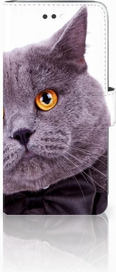 Apple iPhone 7 Plus | 8 Plus Telefoonhoesje met Pasjes Kat
