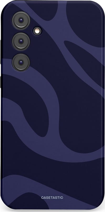 Casetastic Hoesje Geschikt voor Samsung A35 - Stijlvolle Beschermende Duo-layer Case - Diepzee Marine Golven